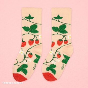 coucou suzette Strawberry Plant Socks - 画像 (2)