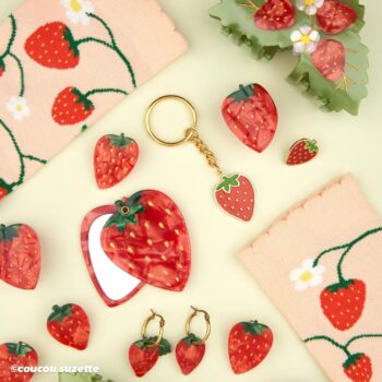 coucou suzette Strawberry Plant Socks - 画像 (4)